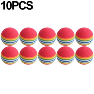 Kolorowe piłeczki EVA dla psa i kota - zestaw 10PCS