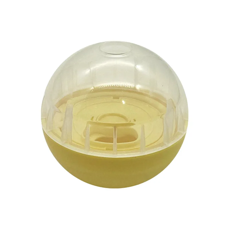 Piłka IQ Treat Ball 10 cm — interaktywna piłka z przysmakami dla psa żółty