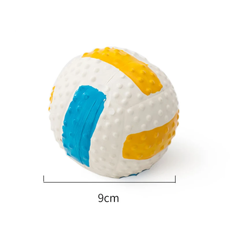 Piłka piszcząca dla psa gumowa M volleyball
