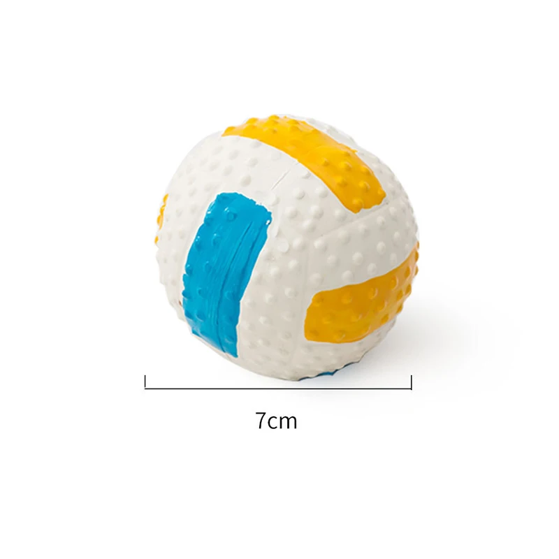 Piłka piszcząca dla psa gumowa S volleyball