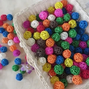 Piłki sepak takraw dla papug zabawka do żucia 10 szt. 10 sztuk losowy kolor