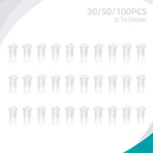 Plastikowe piszczałki do pluszowych zabawek dla psów i kotów – 30/50/100 szt. Biały