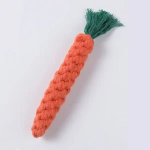Pleciona zabawka sznurkowa dla psa — gryzak Carrot