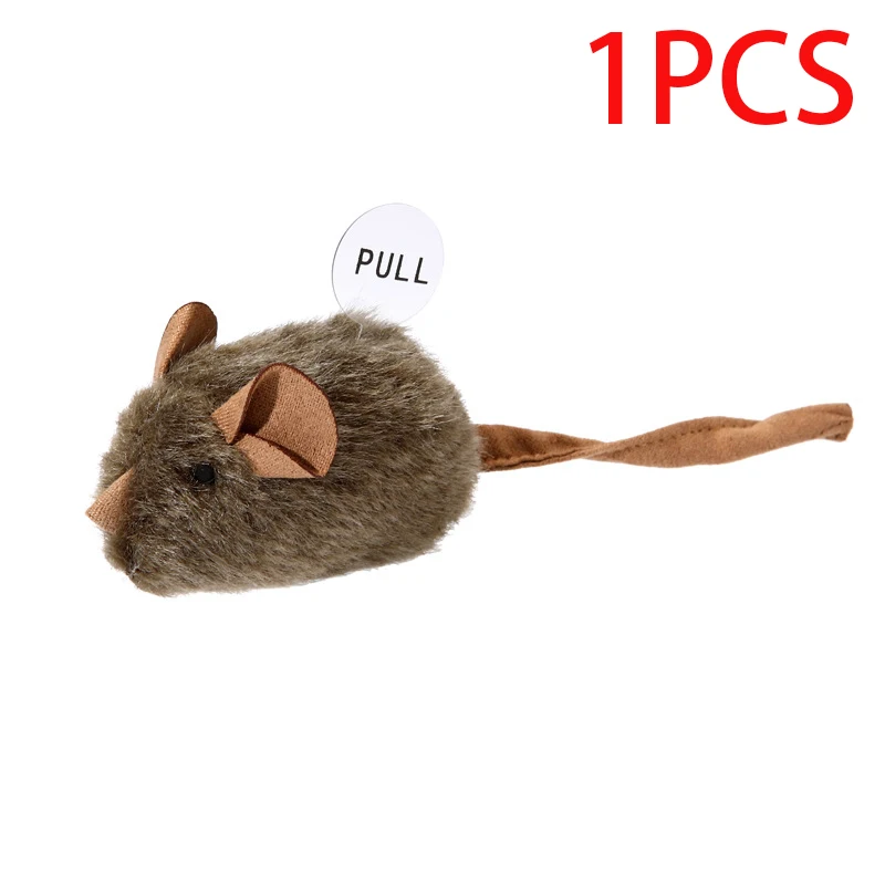 Pluszowa myszka dla kota z piszczałką 1PCS
