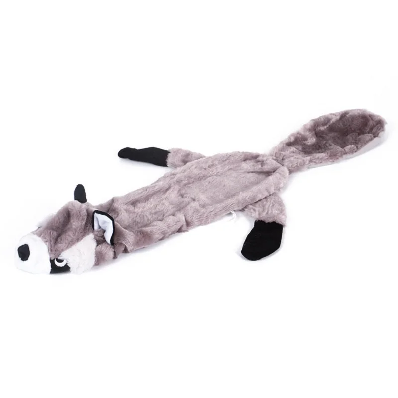 Pluszowa piszcząca zabawka dla psa bez wypełnienia Raccoon