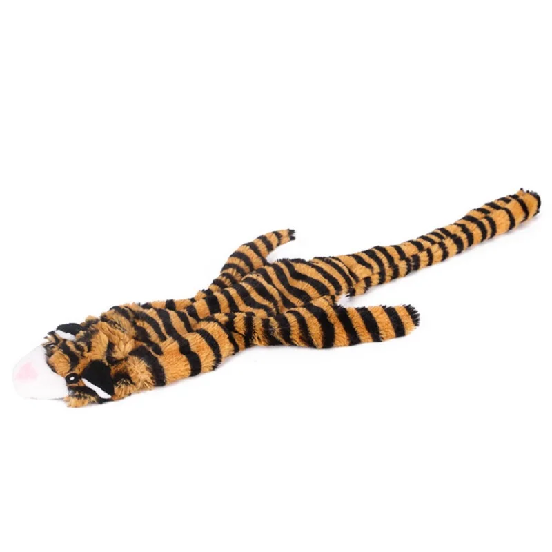 Pluszowa piszcząca zabawka dla psa bez wypełnienia Tigers