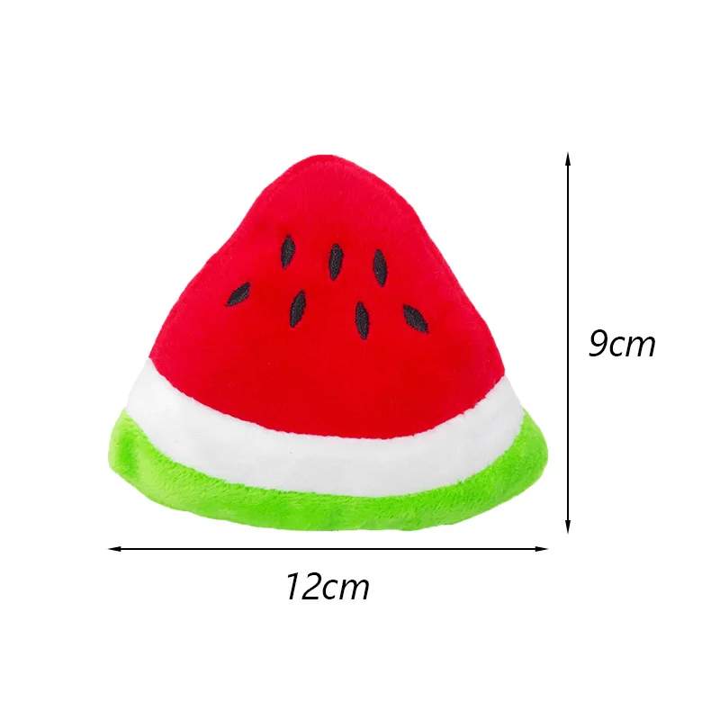 Pluszowa piszcząca zabawka dla psa - owoce i warzywa 3 watermelon