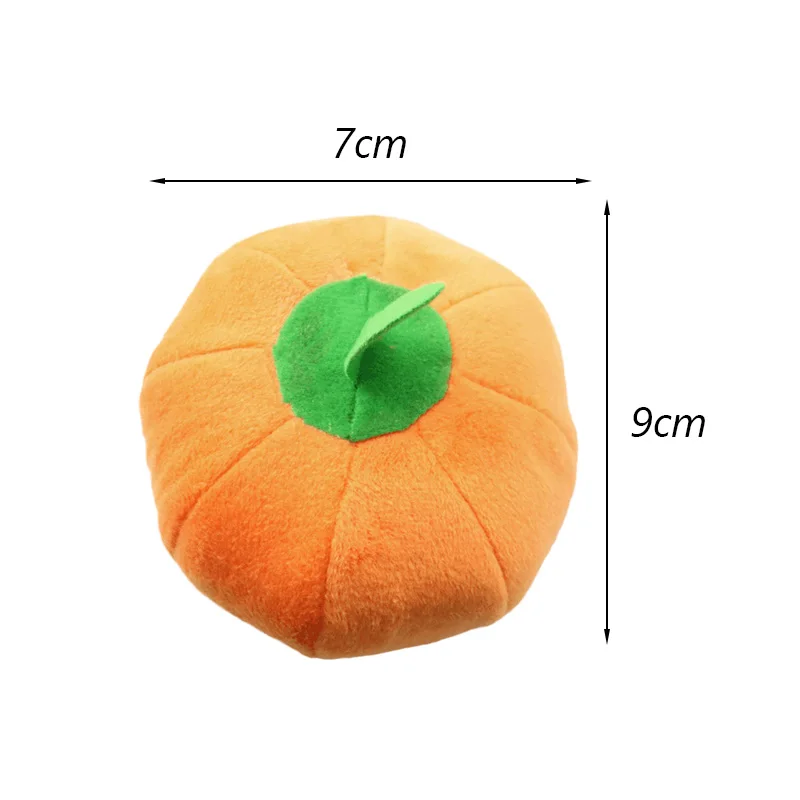 Pluszowa piszcząca zabawka dla psa - owoce i warzywa Pumpkin