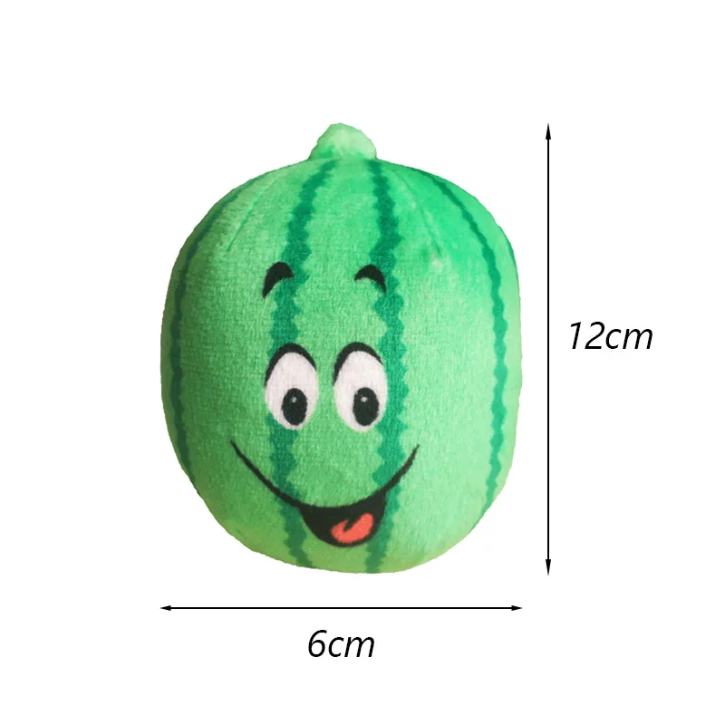 Pluszowa piszcząca zabawka dla psa - owoce i warzywa Smiley watermelon