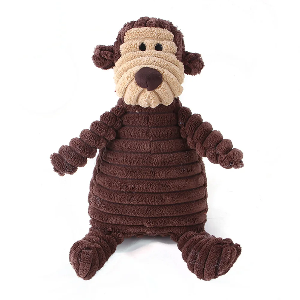 Pluszowa piszcząca zabawka dla psa - zwierzątka Monkey
