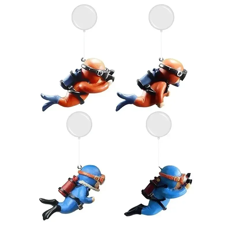 Pływające ozdoby do akwarium - figurki nurków 4PCS