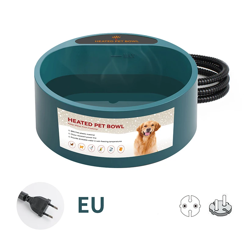 Podgrzewana miska na wodę dla psa i kota 2,2 l Eu plug