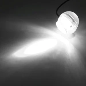 Podwodna lampka LED RGB do akwarium i stawu — zasilanie USB, 360° Biały
