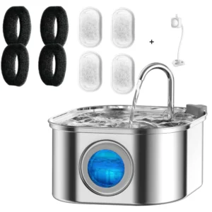 Poidlo fontanna dla kota i psa ze stali 3,2 L With sensor set