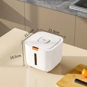 Hermetyczny pojemnik na karmę dla psa i kota 5 kg lub 10 kg Biały