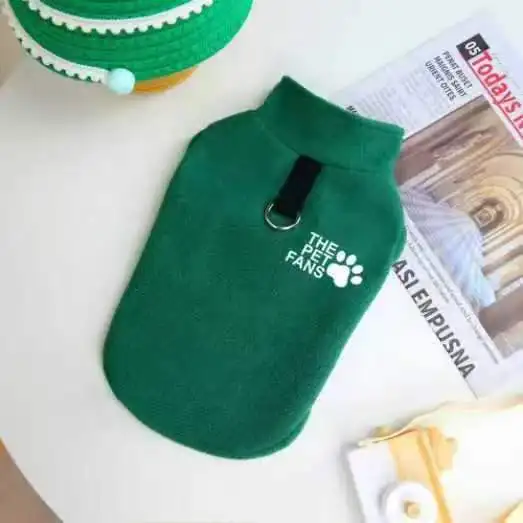 Polarowy sweter dla psa jesienno-zimowy dla buldoga i chihuahua Niebieski