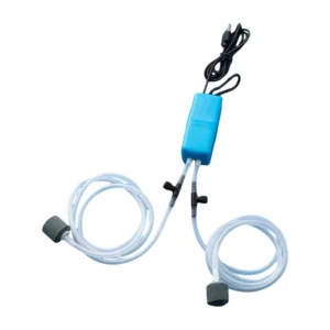 Przenośny mini aerator USB do akwarium — cicha sprężarka powietrza Niebieski
