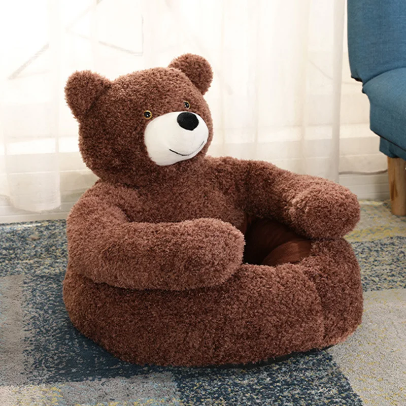 Puszysta sofa dla psa i kota – miękki kosz w rozmiarach M–XL Granatowy