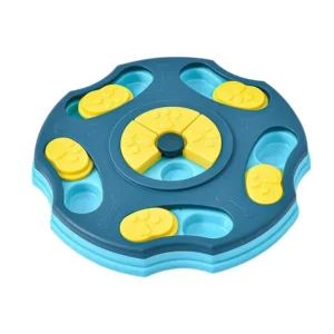 Puzzle miska slow feeder dla psa i kota — interaktywny dozownik IQ Biały
