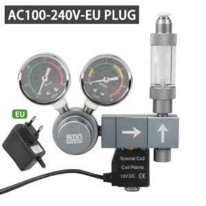 Regulator CO2 do akwarium z podwójnym zaworem elektromagnetycznym Wy30 eu plug