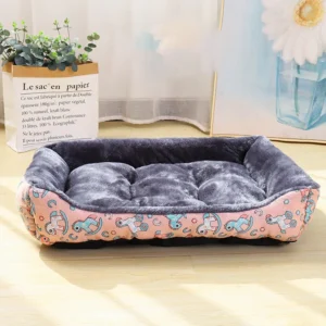 Rozkładana sofa-legowisko dla psa i kota do użytku wewnętrznego Różowy