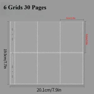 Segregator na 5 kieszeni na fotokarty, album na karty fotograficzne, a 6grid 30pages