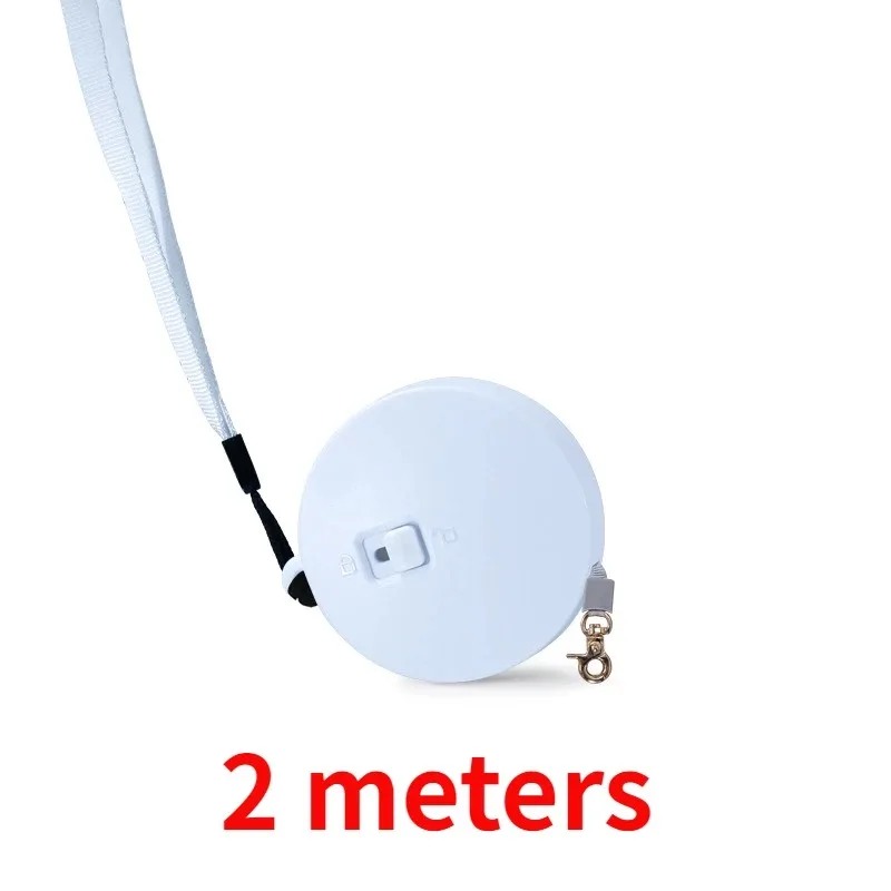 Smycz automatyczna wysuwana dla psa, 2 m / 3 m Biały