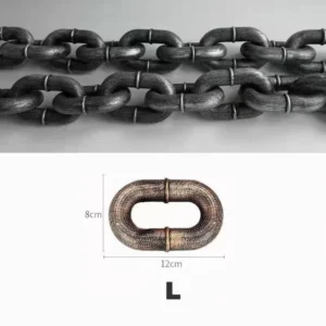 Smycz łańcuch dla psa plastikowy symulacja metalowego łańcucha kolorowy Złoto