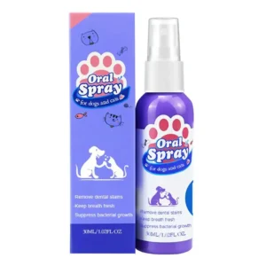 Spray do higieny jamy ustnej dla psa i kota, na świeży oddech Ciemny brąz