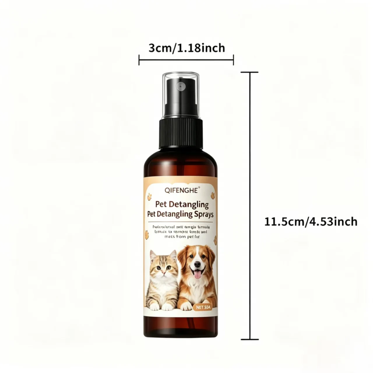 Spray ułatwiający rozczesywanie sierści psa i kota 50 ml Biały