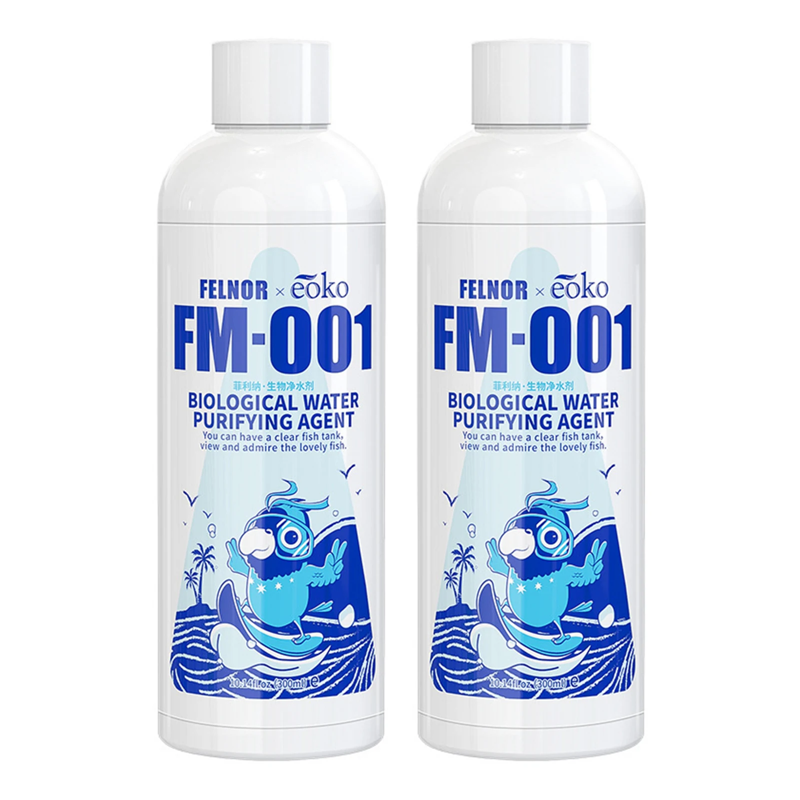 Środek na glony do akwarium - oczyszczacz wody 300 ml 2pcs