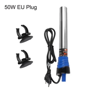 Stalowa grzałka do akwarium 50W/100W — odporna i bezpieczna dla żółwi Biały