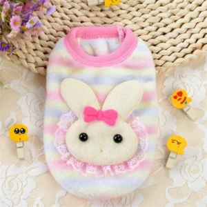 Sweter polarowy dla małego psa z wzorami — Chihuahua, Teddy, York Złoto