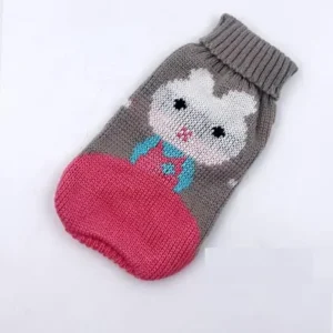 Świąteczny sweter dla psa z reniferem — vintage, Boże Narodzenie Srebrny