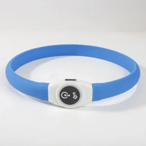 Świecąca obroża LED dla psa, ładowana USB Niebieski