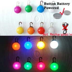Świecąca obroża LED z ładowaniem USB Pendant random1piece