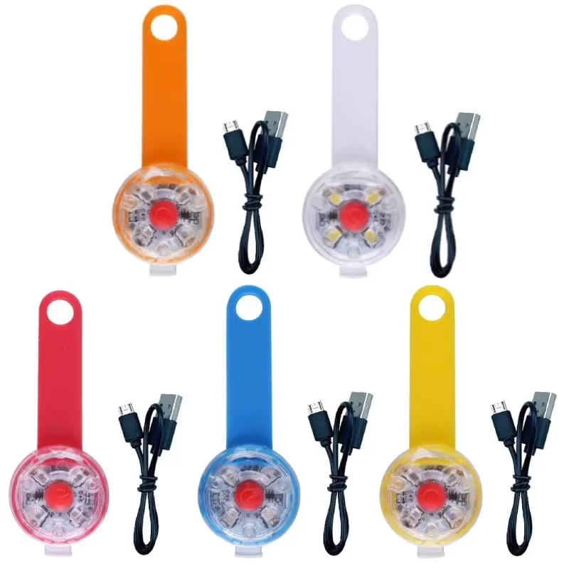 Świecąca zawieszka LED dla psa i kota – komplet 1–5 sztuk Czarny