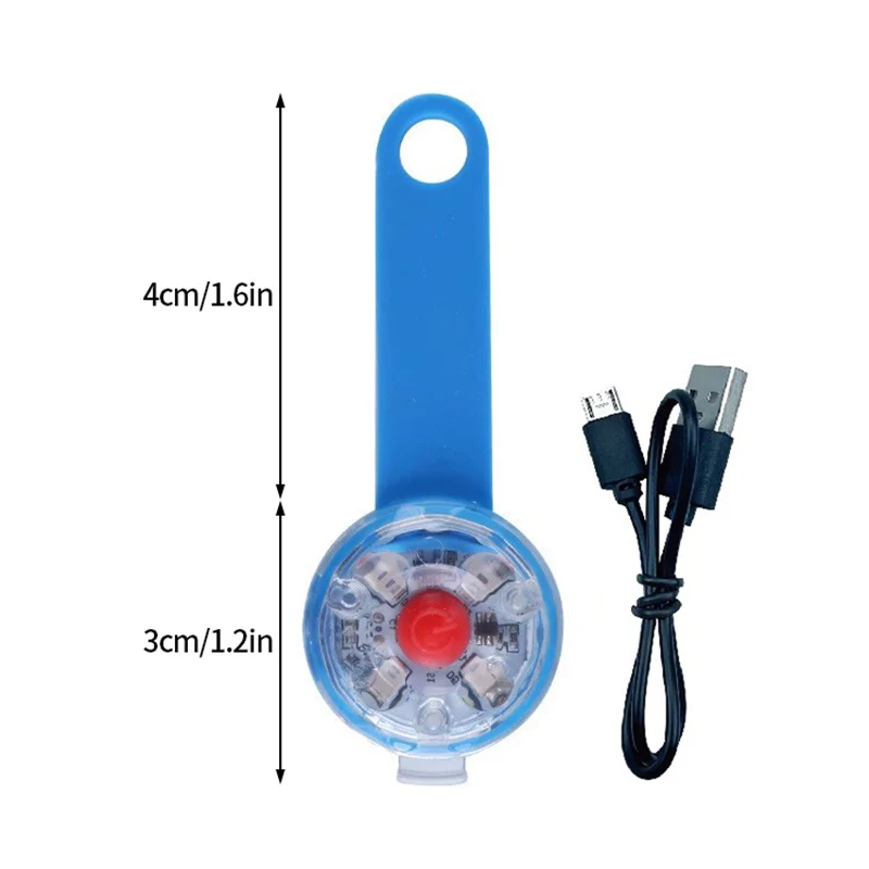 Świecąca zawieszka LED dla psa i kota – komplet 1–5 sztuk żółty