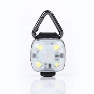 Świecący wisiorek LED bezpieczeństwa dla psa i kota ładowany USB Biały