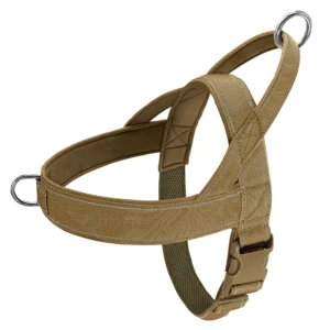 Szelki dla psa odblaskowe z uchwytem – nylon, rozmiary XS–XL żółty