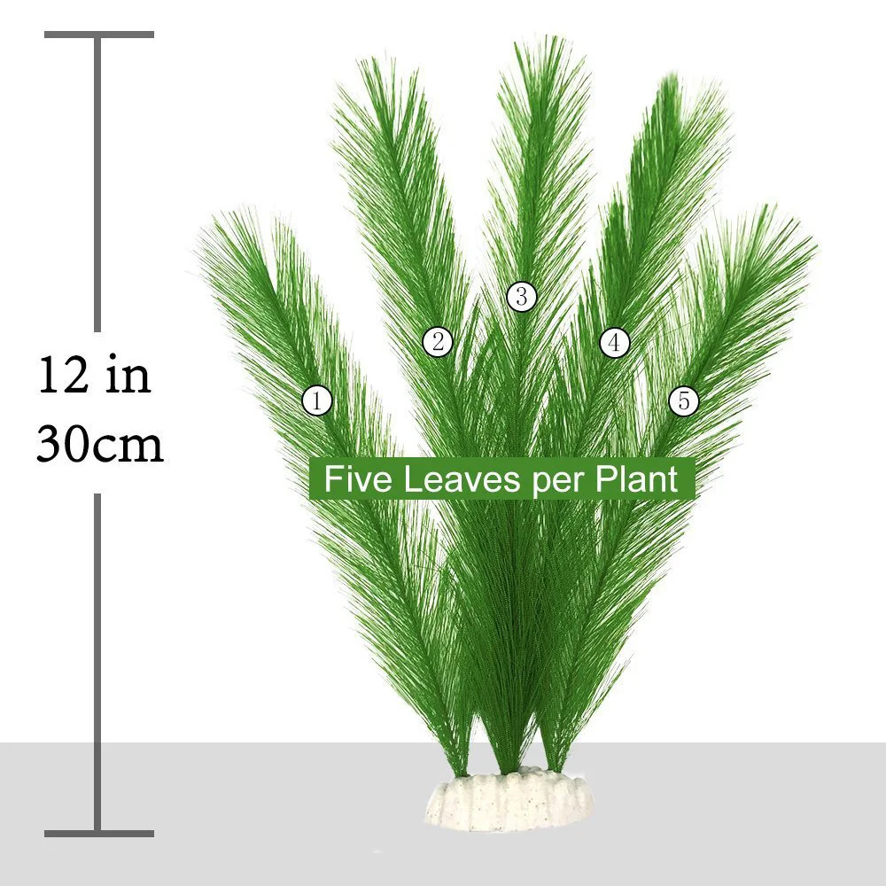 Sztuczna trawa wodna do akwarium 30 cm Brązowy