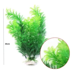 Sztuczne rośliny akwariowe 30 cm — podwodne rośliny plastikowe Jasnozielony