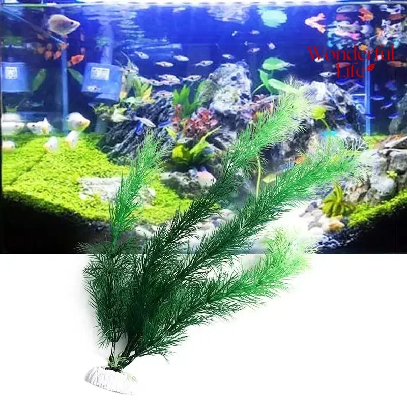Sztuczne rośliny do akwarium - plastikowe, 19 i 30 cm 10cm