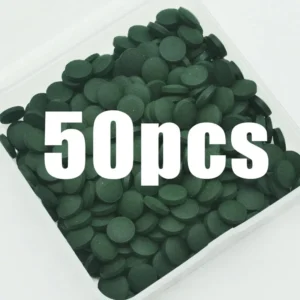 Tabletki ze spiruliny - pokarm dla ryb i krewetek akwariowych 50 sztuk