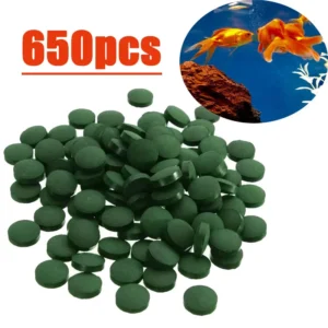Tabletki ze spiruliną dla małych ryb tropikalnych 650pcs