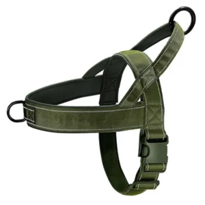 Taktyczne szelki dla dużego psa 1000D z uchwytem i odblaskami Armijna zieleń