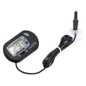 Termometr cyfrowy LCD do akwarium z alarmem temperatury wody Biały