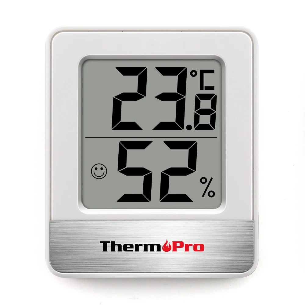 ThermoPro TP49 Mini Termometr Pokojowy Higrometr do Terrarium Biały