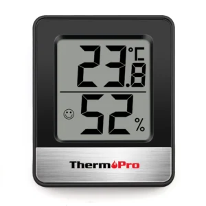 ThermoPro TP49 Mini Termometr Pokojowy Higrometr do Terrarium Czarny