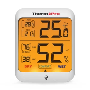 ThermoPro TP53 Cyfrowy Termometr Higrometr z Podświetleniem do Terrarium 